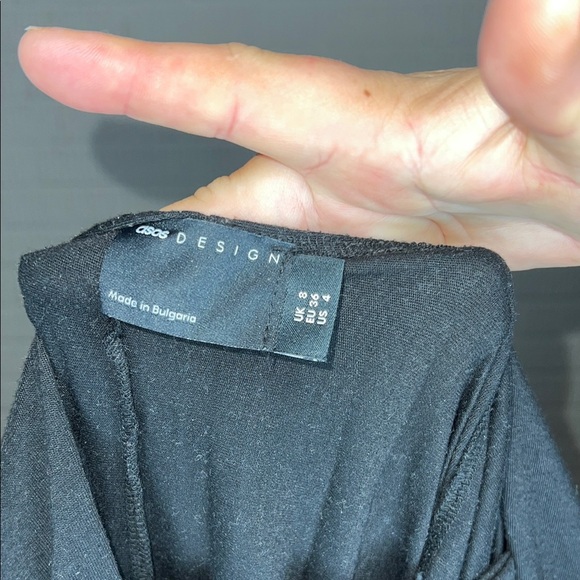 ASOS Black Maxi Pleated Dress - Picture 3 of 4